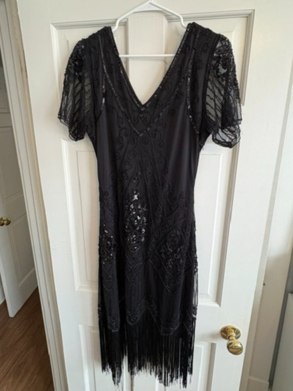 BABEYOND Women's Flapper Dresses 1920s Beaded Fringed Great Gatsby Dress